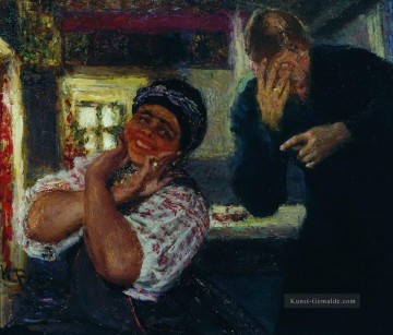 Solokha und Diakon 1926 Ilya Repin Ölgemälde